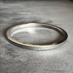 Coach Silver Bangle Bracelet